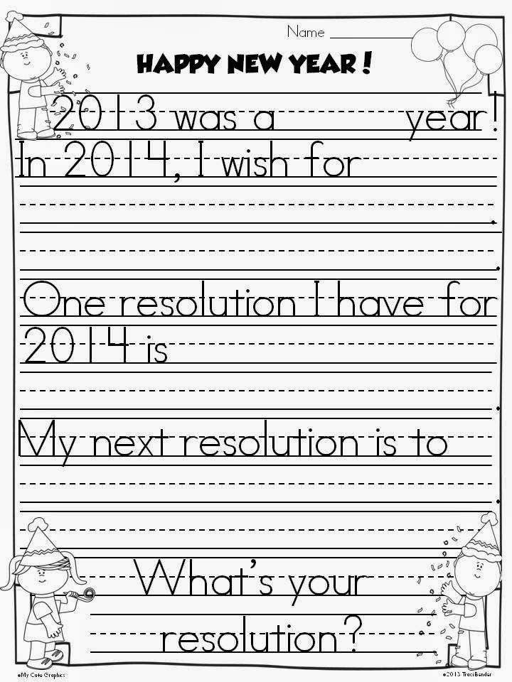 The Bender Bunch New Year's Writing Frames & TpT Giveaway