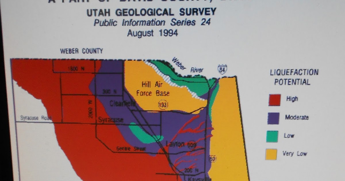 The Mystery Of Utah History Liquefaction Danger A Part of Davis