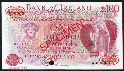 100 Pounds Sterling Bank of Ireland