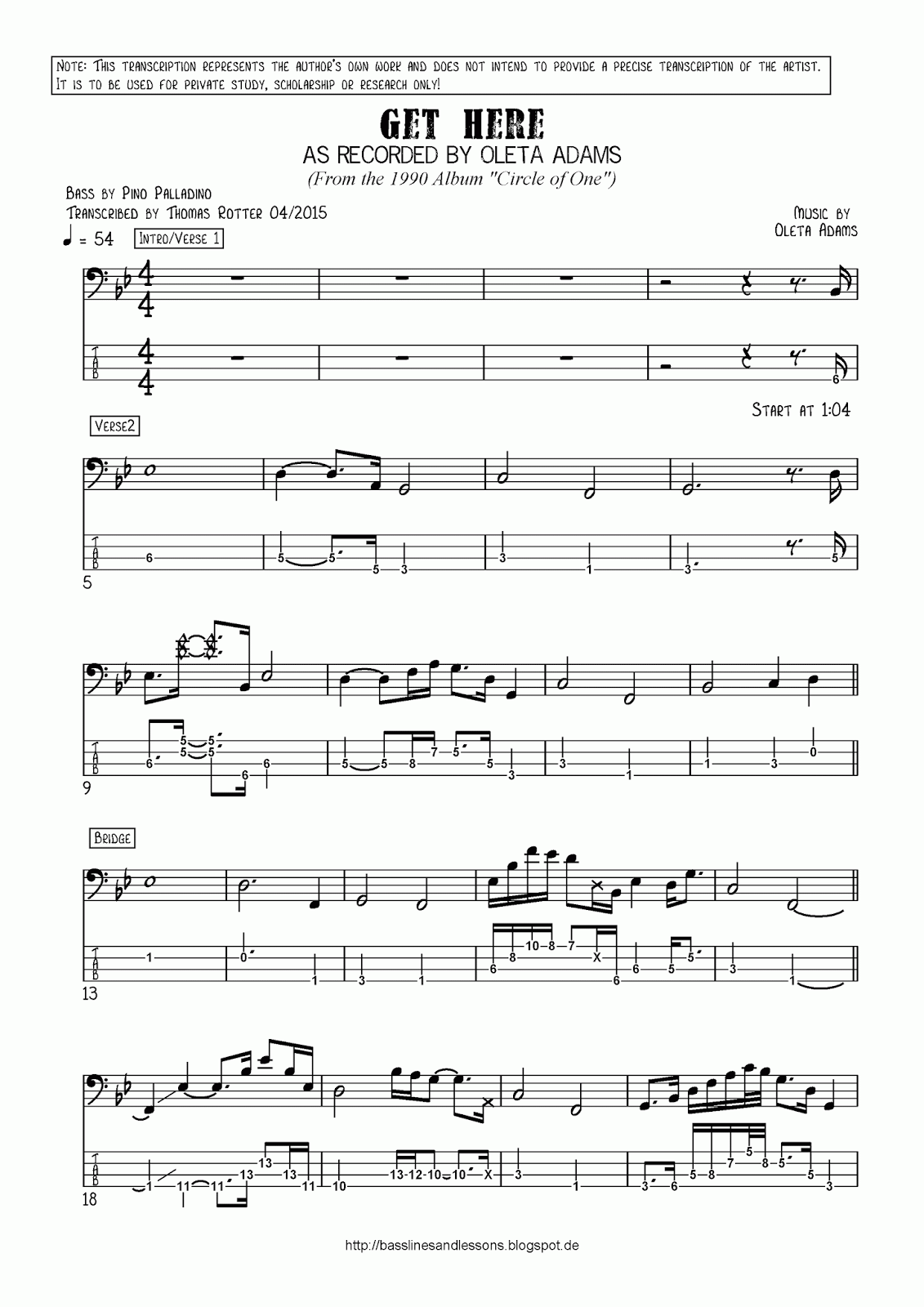 Basslines And Lessons Get Here Oleta Adams Die Habe Ich In Der Transkription Nicht Notiert Dafür Hatte Große Ein Cover Mit Meinem Neuen Marcus Miller V7 Bass Von Sire Aufzunehmen Voila