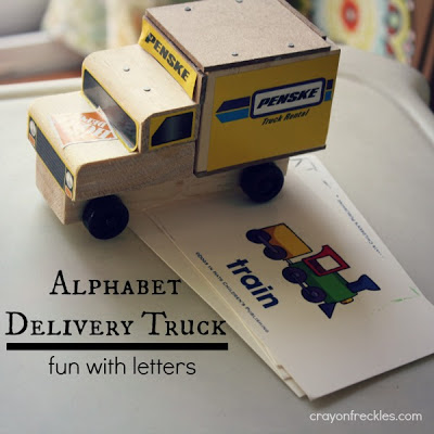 alphabet delivery truck fun with letters for preschool