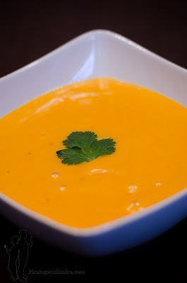 Purée crémeuse de carottes au goût fumé 2012-11-064