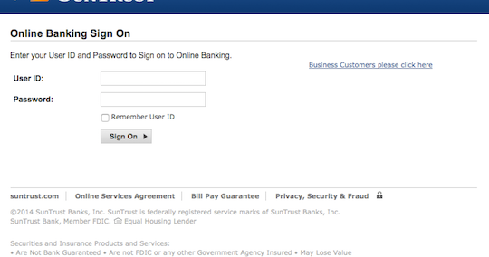suntrust email notice suntrust phishing scam suntrust bank customer service