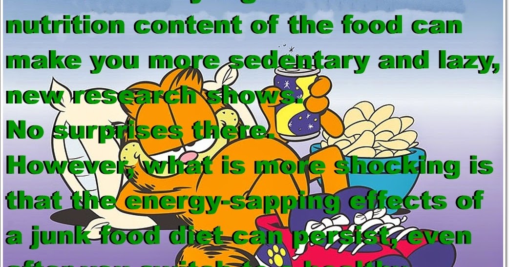 Eating Junk Food Affect Physical Fitness Eating Junk Food Affect Physical Fitness