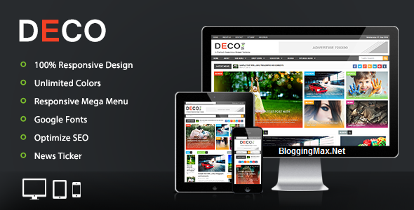 Deco Mag Blogger Template Free Download