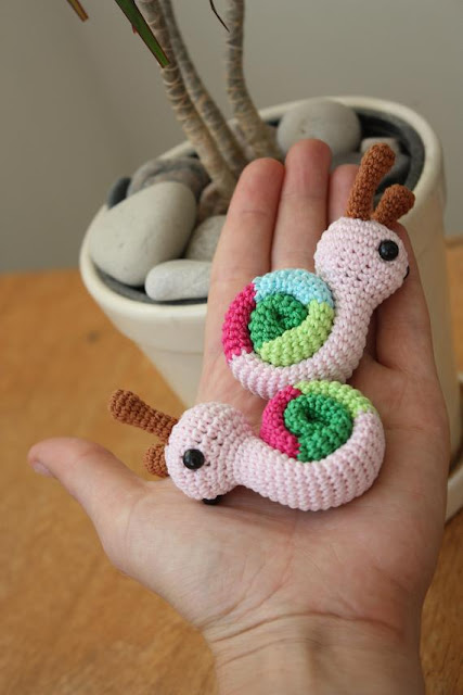 HAPPYAMIGURUMI: Amigurumi snail pattern