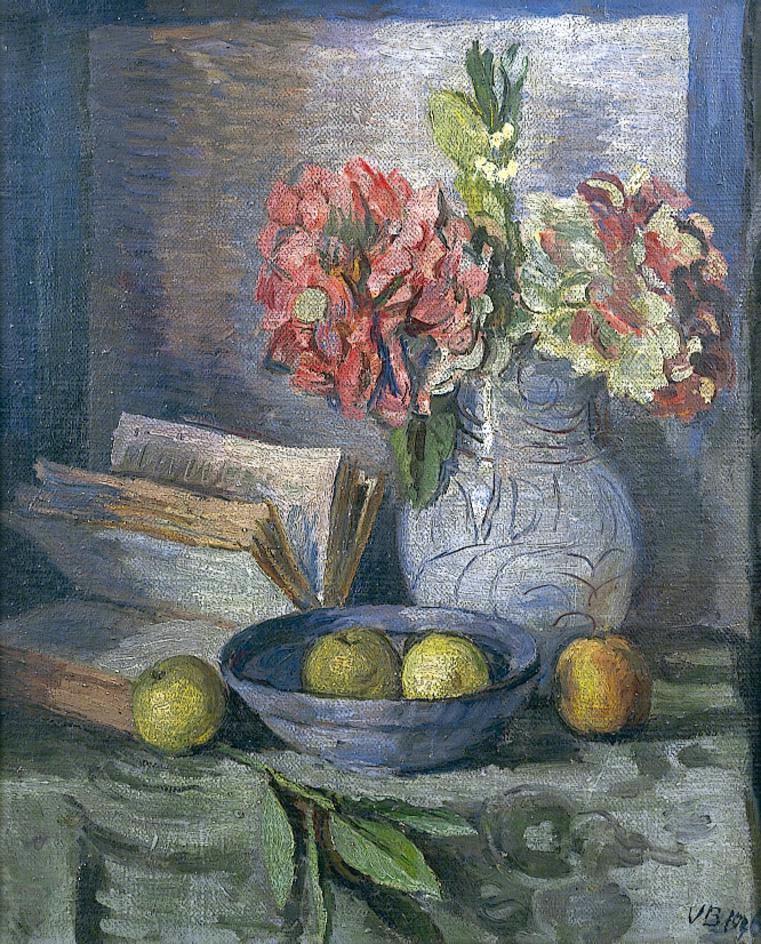 British Paintings Vanessa Bell Hydrangeas 1946