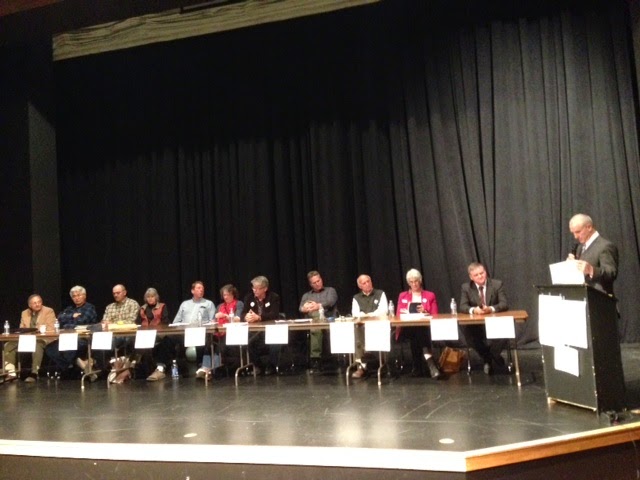 People running for office in Copper Valley at Chamber of Commerce Forum Candidates for Huse Districts 6 and 9 and Senate Districts C & E in Alaska.
