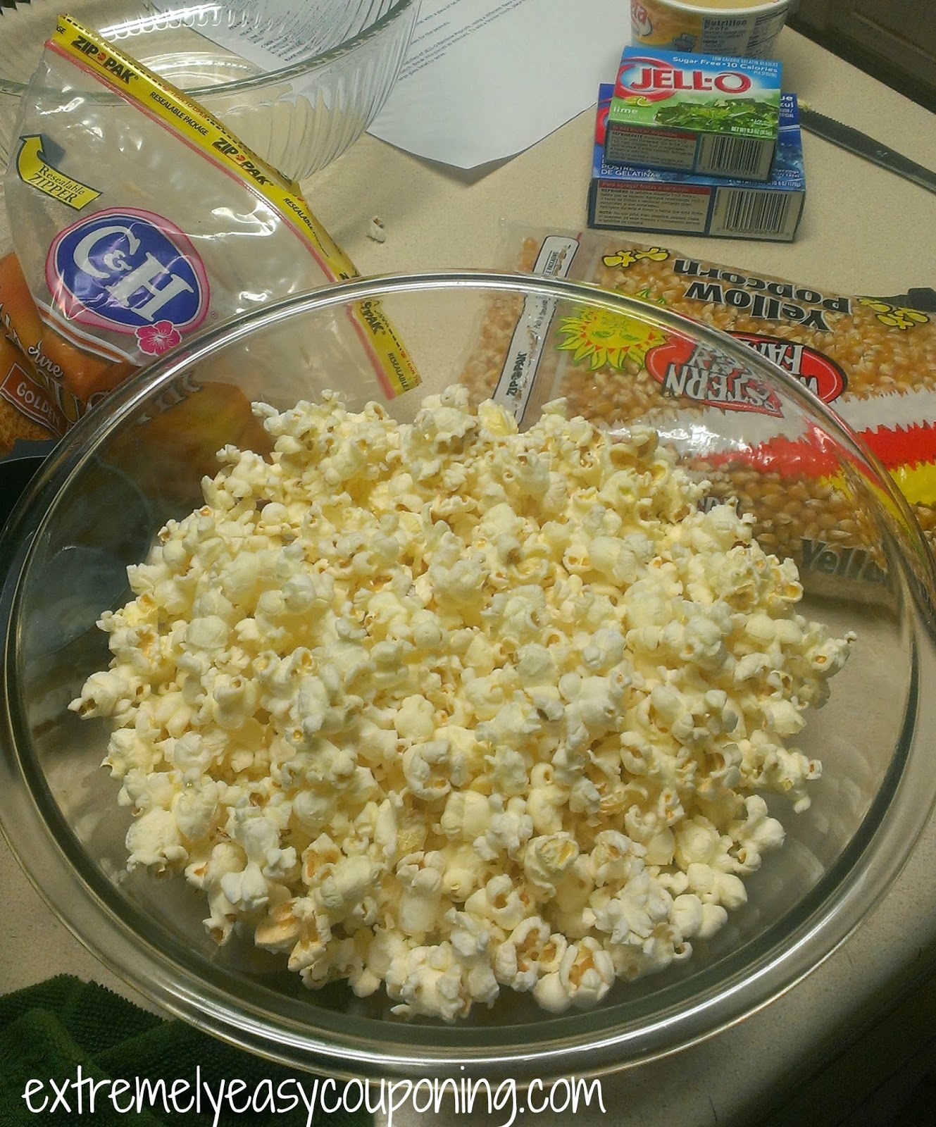 Extremely Easy Couponing Super Bowl Snack Colored Popcorn AKA Beast Corn
