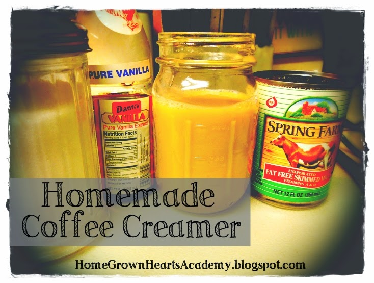 Home Grown Hearts Academy Homeschool Blog Homemade Coffee Creamer