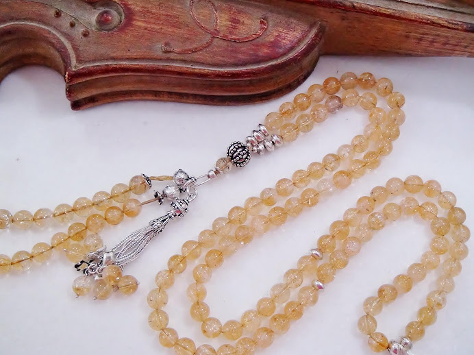 Citrine 100 beads with 2counters