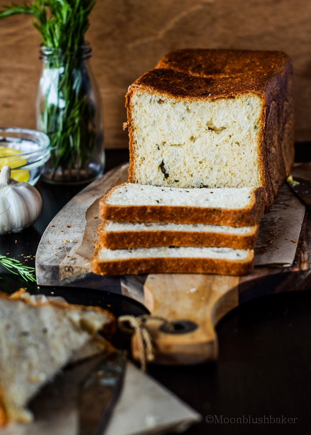 A small (big) news update // Buttery Garlic herb pain de mie The