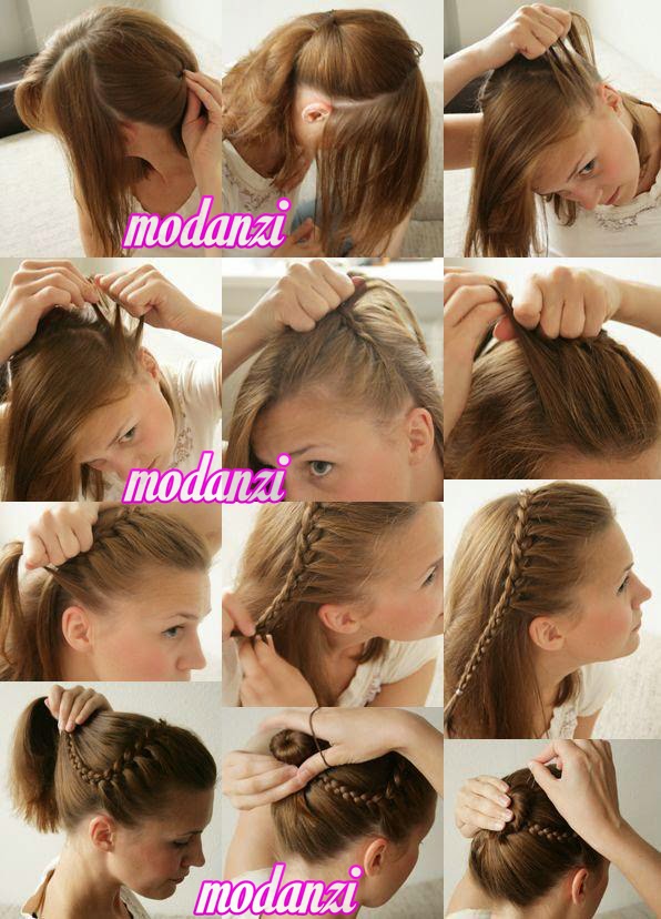 Örgülü Topuz Modeli Nasıl Yapılır? (Resimli Anlatım) Örgülü Topuz Modeli Nasıl Yapılır? (Resimli Anlatım)