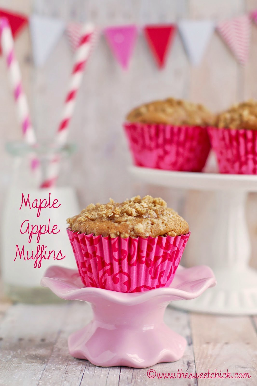 Maple Apple Muffins by The Sweet Chick