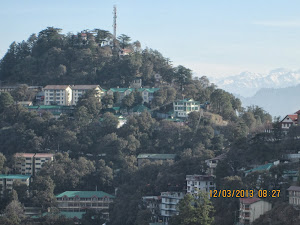 A View of Shimla from  from  the MALL.