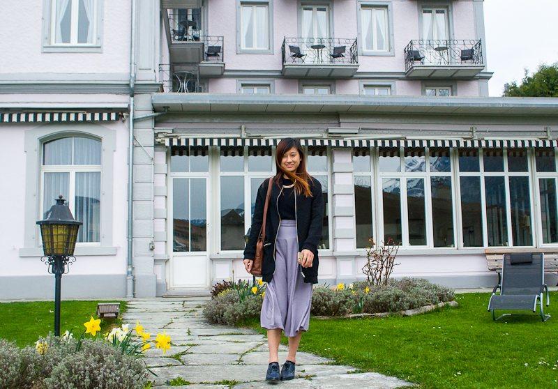 Hotel Bellevue garden in interlaken switerland Hotel Bellevue garden in interlaken switerland and my outfit of the day