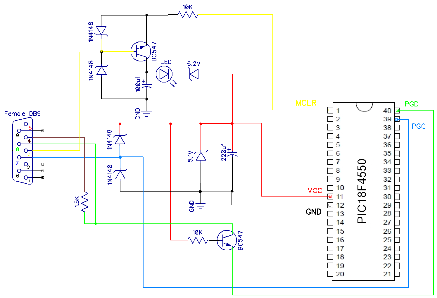 jdm programmer circuit diagram electronics note pic18f4550 programmer jdm programmer circuit diagram electronics note pic18f4550 programmer