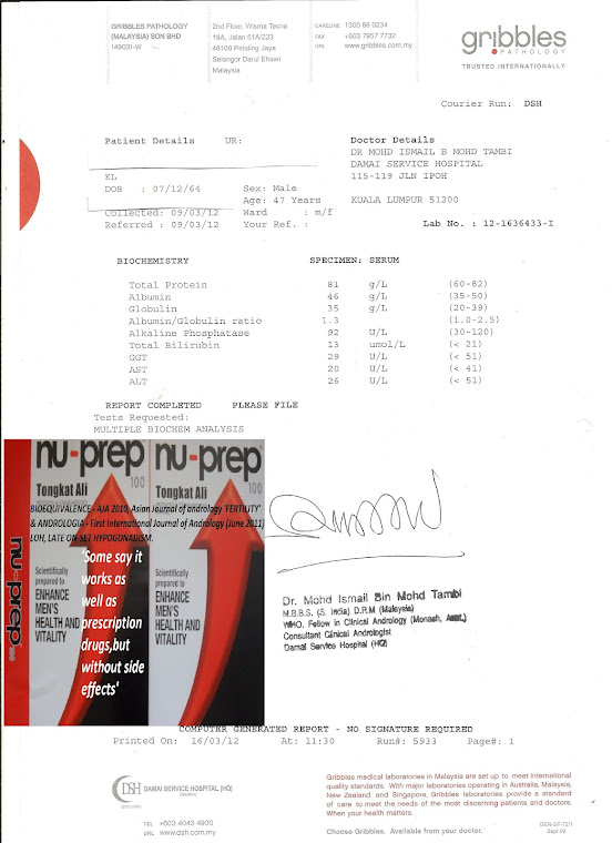 Perfect,intake 200mg(2007-2012)LFT-Liver Function Test,Gribbles Pathology Trusted Internationally