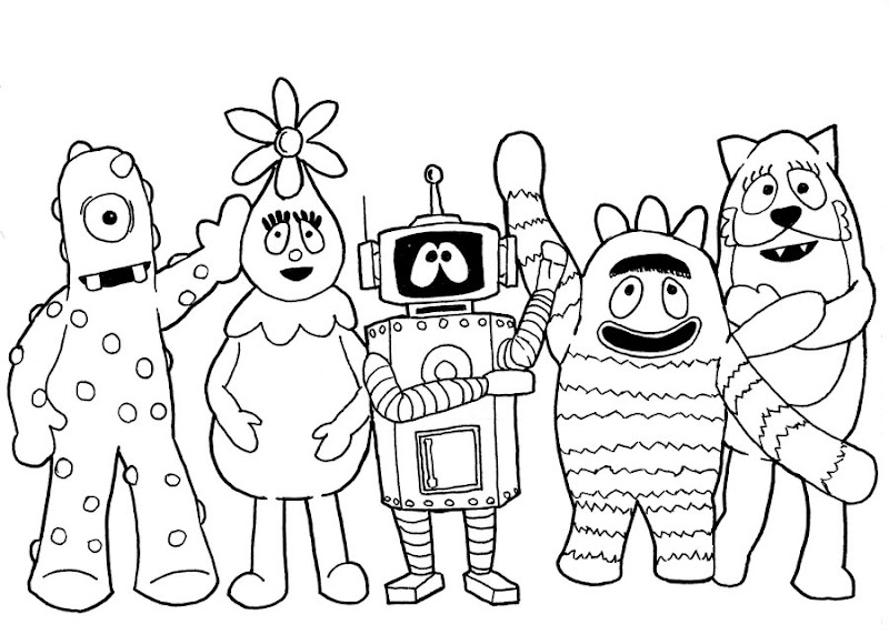 Yo Gabba Gabba Coloring Pages | printable coloring for ...