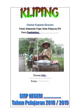 Kliping Kegiatan Ekonomi Lakaran