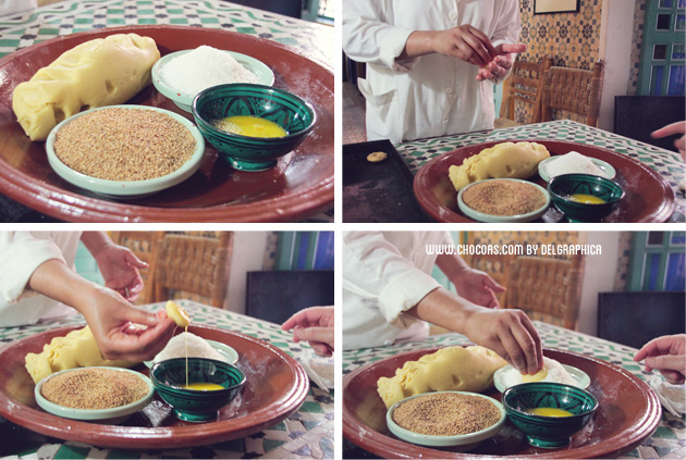 galletas marroquís - taller de repostería en Marrakech