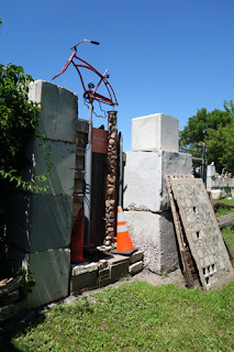 The Junkyard Outsider Art Park Mason City Iowa collage art