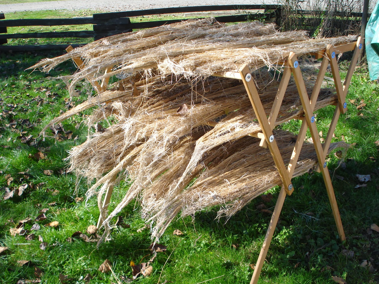 100Mile Wear Drying the Glen Valley flax