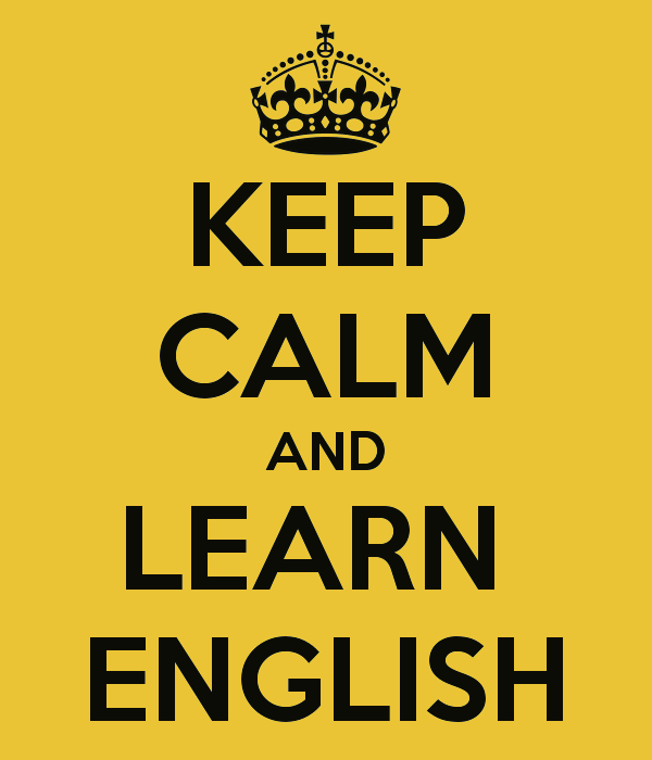 keep calm and learn english