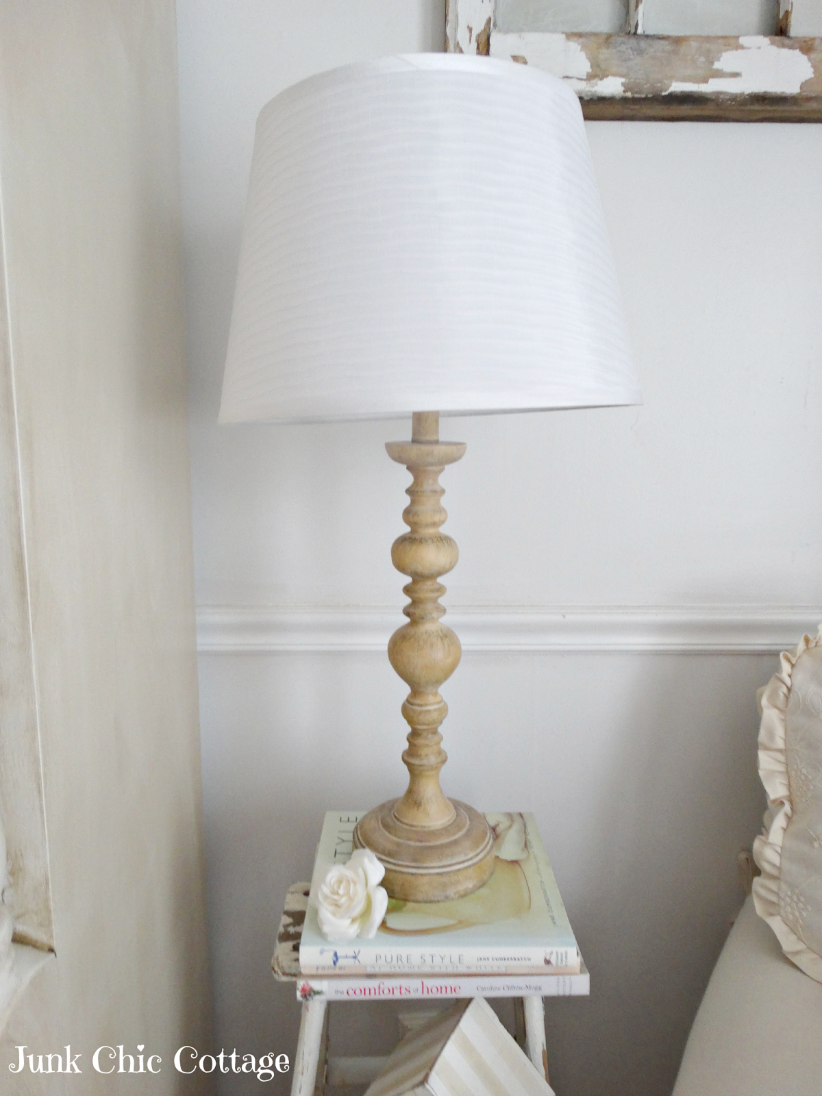 Junk Chic Cottage Dressing Up the Lamp shades