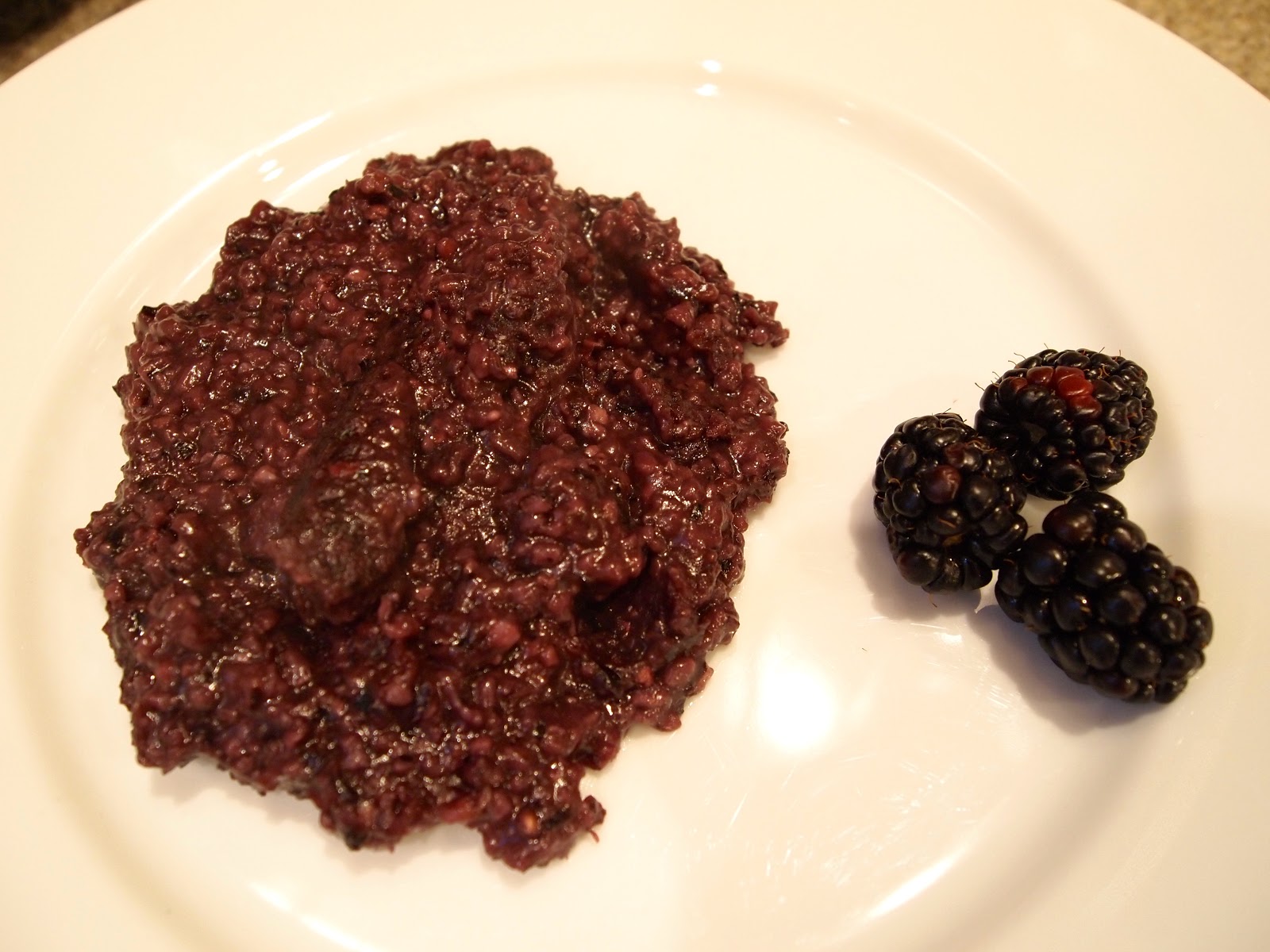 local paper celebrity update Purple Grits with Roasted Vegetables