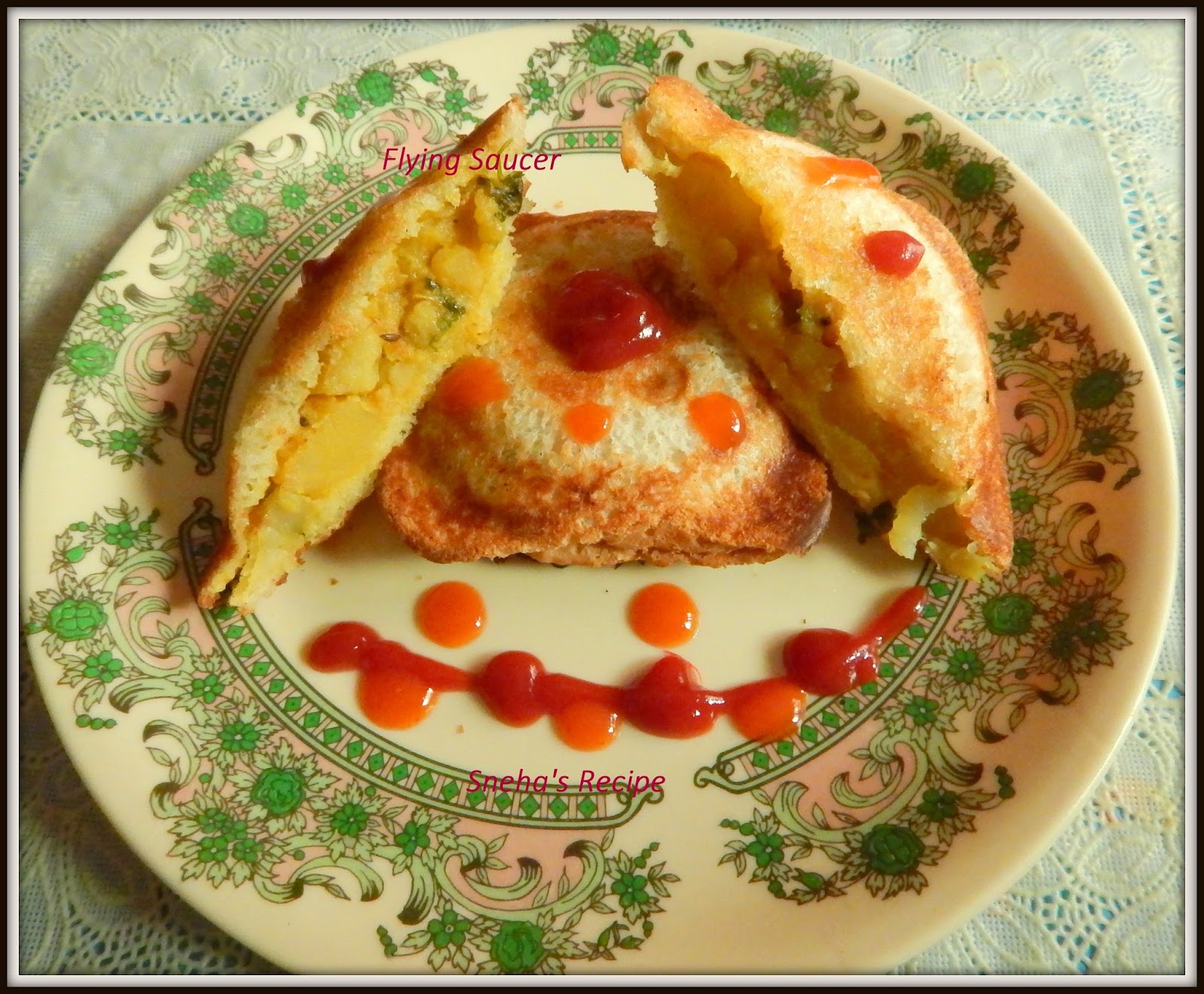 FLYING SAUCER TOASTER SANDWICH Sneha's Recipe