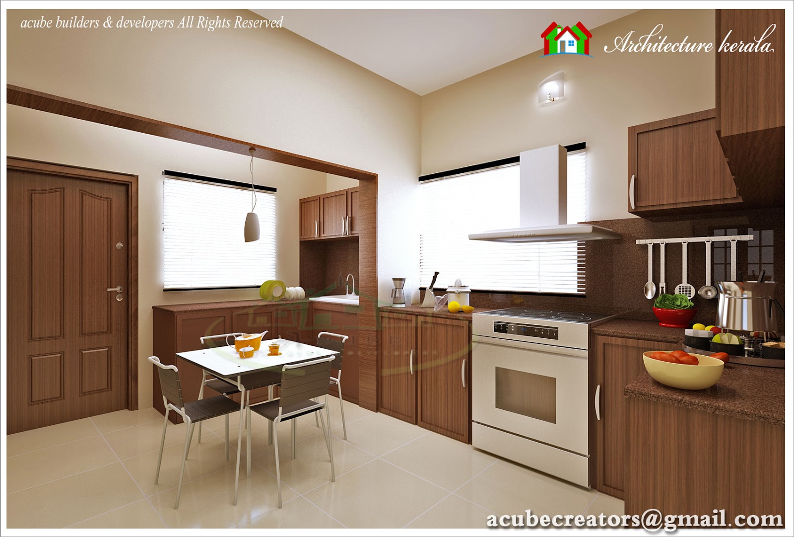 MODULAR KITCHEN INTERIOR DESIGN - ARCHITECTURE KERALA