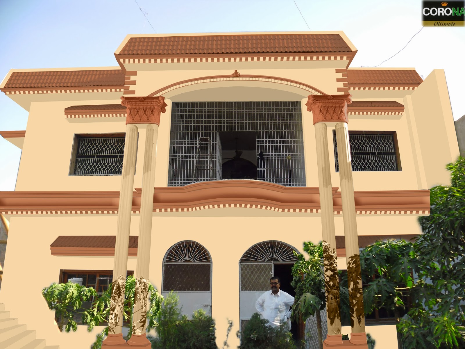 Paints Of Ideas Elevation Colour Combination In Hyderabad Sindh By