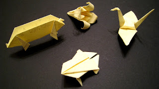 mini sticky note origami