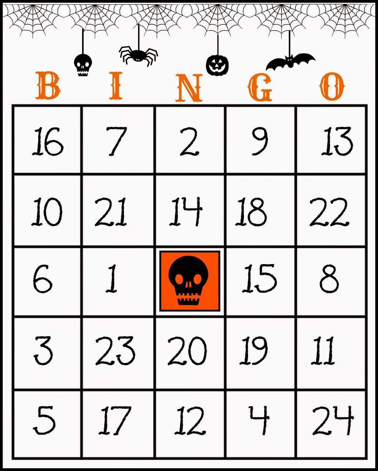 This is a picture of Witty Free Halloween Bingo Printable It's just a picture of Witty Free Halloween Bingo Printable
