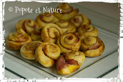 © Popote et Nature - escargots feuilletés au bacon