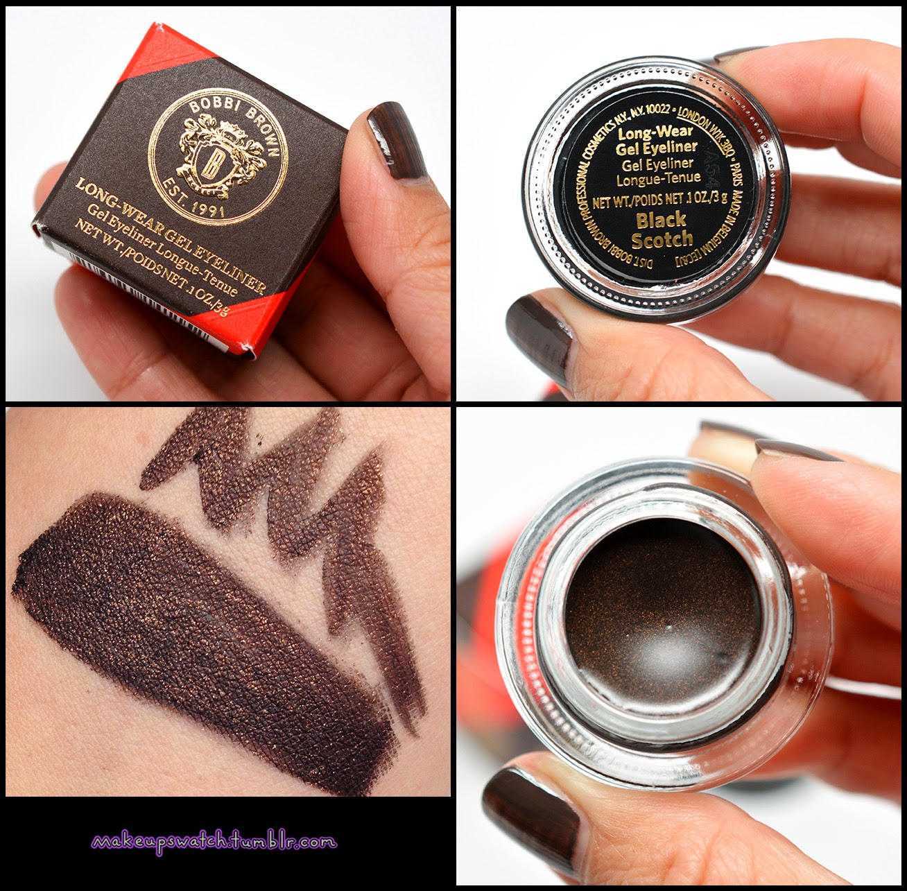 makeup Bobbi Brown Black Scotch LongWear Gel Eyeliner