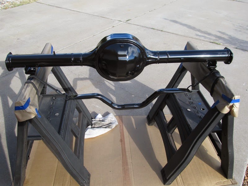 Rear Axle cleaning, painting, and reassembly