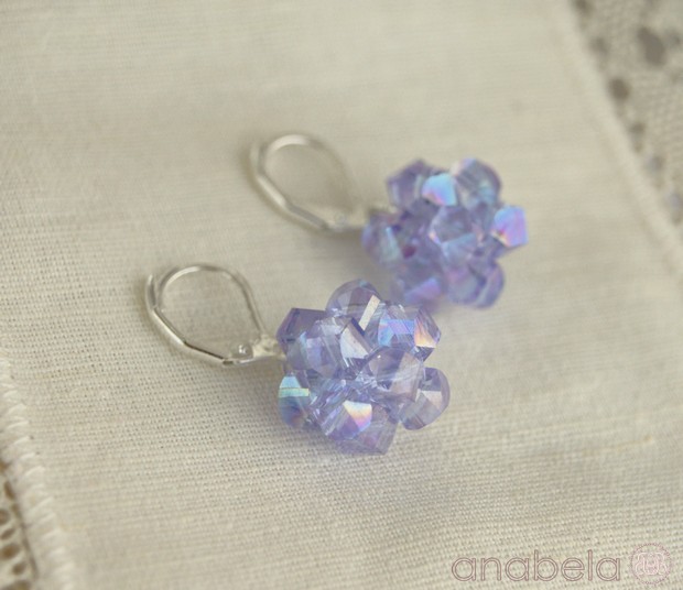 Pendientes HELIX lila pendientes-cristal-efecto-ab-lila