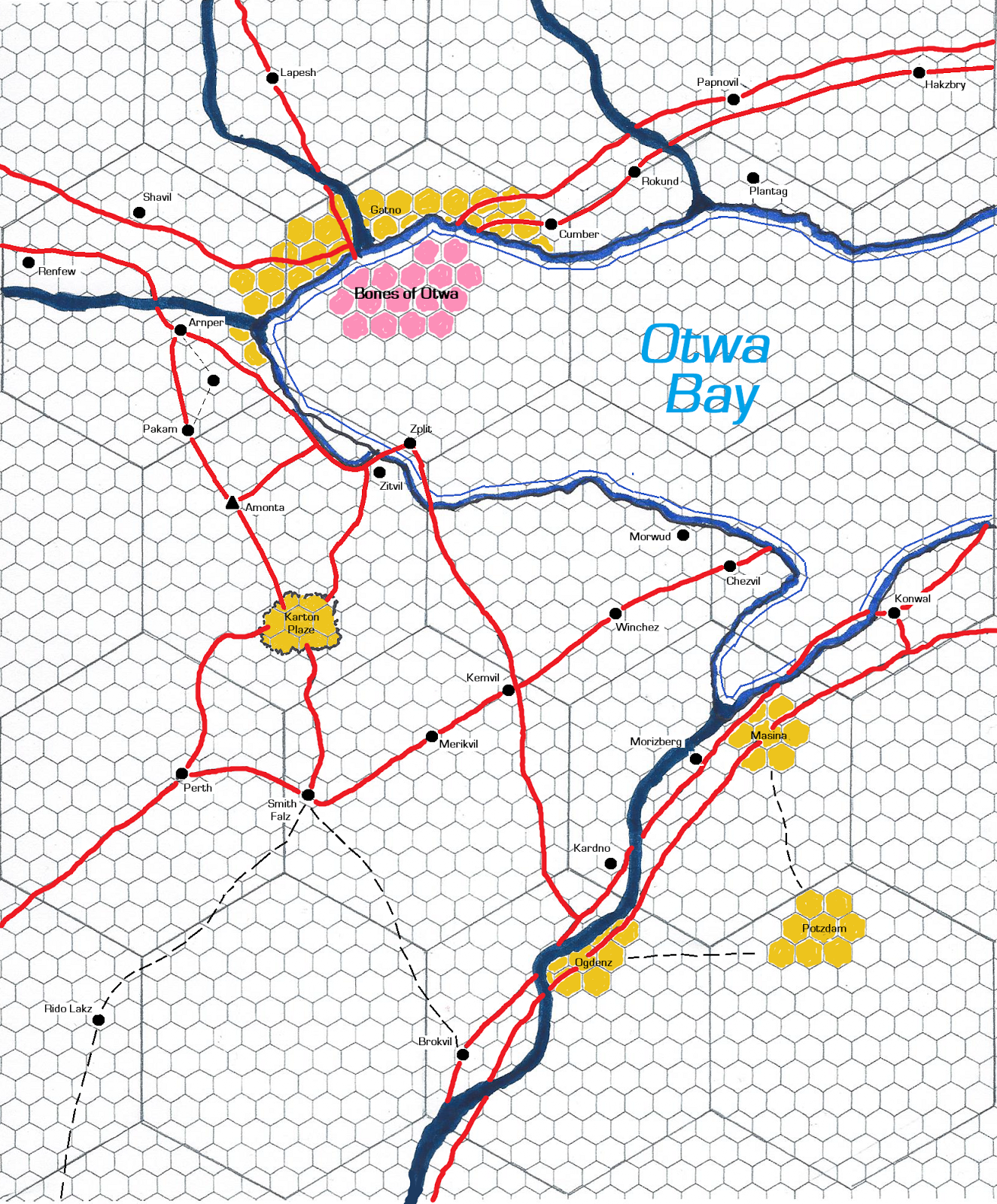 each large hex is the same size as the ones back on the campaign map 44km across each smaller hex is approximately 4km across each large hex is the same size as the ones back on the campaign map 44km across each smaller hex is approximately 4km across