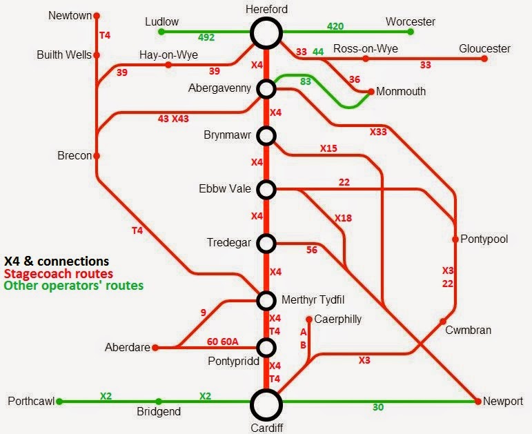 Great British Bus X4 Cardiff Hereford