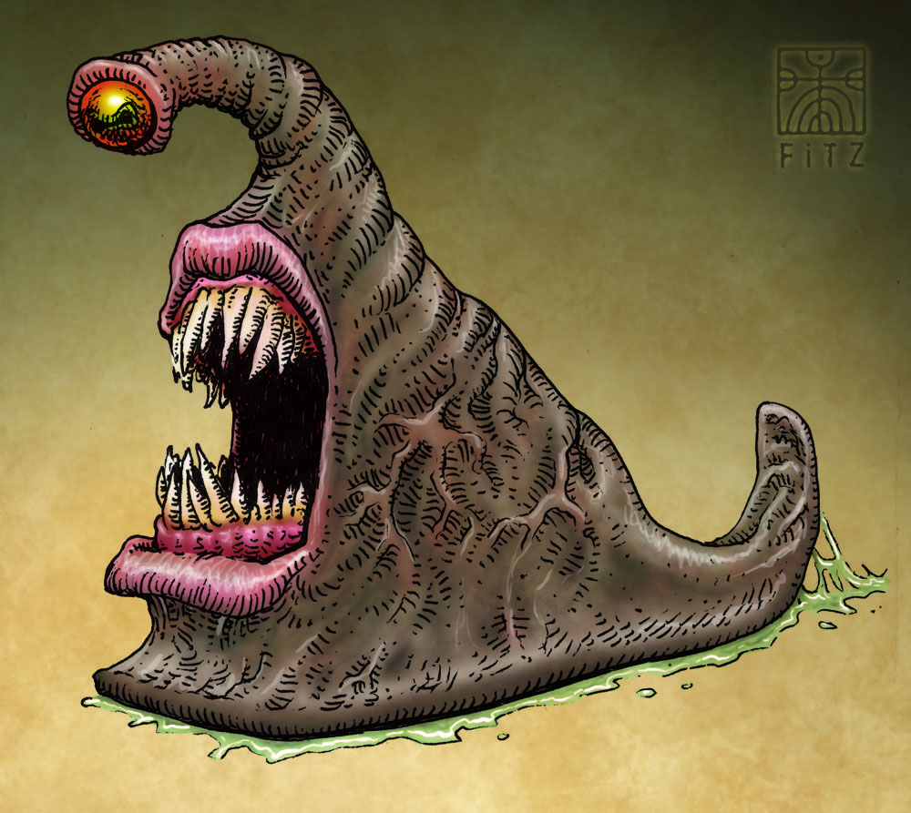 Shouting Into The Void: Sluggy the Slimy Slug-Monster (revisited)