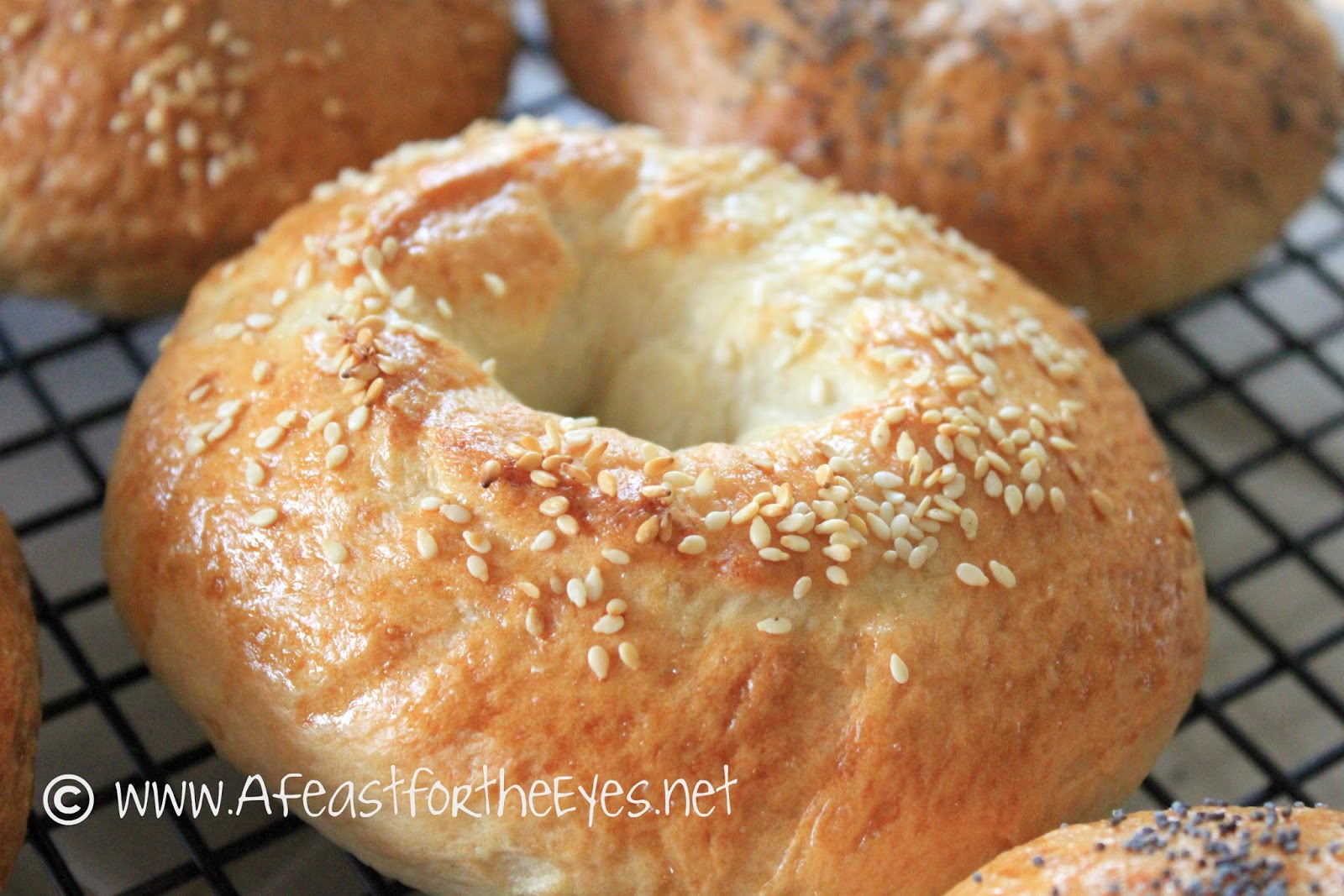 A Feast for the Eyes Easy Homemade Bagels