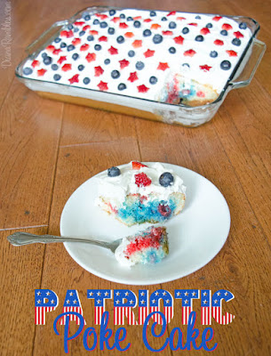 Patriotic Gelatin Poke Cake