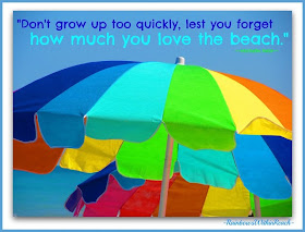 photo of: Beach Umbrellas Photograph and Quote