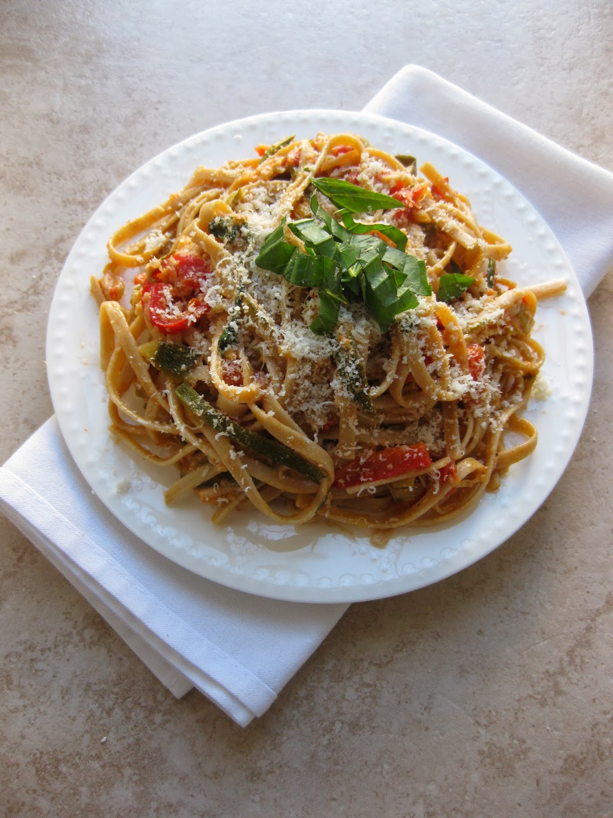 Stew or a Story Healthy Pasta a la Vodka with Zucchini and Greek Yogurt