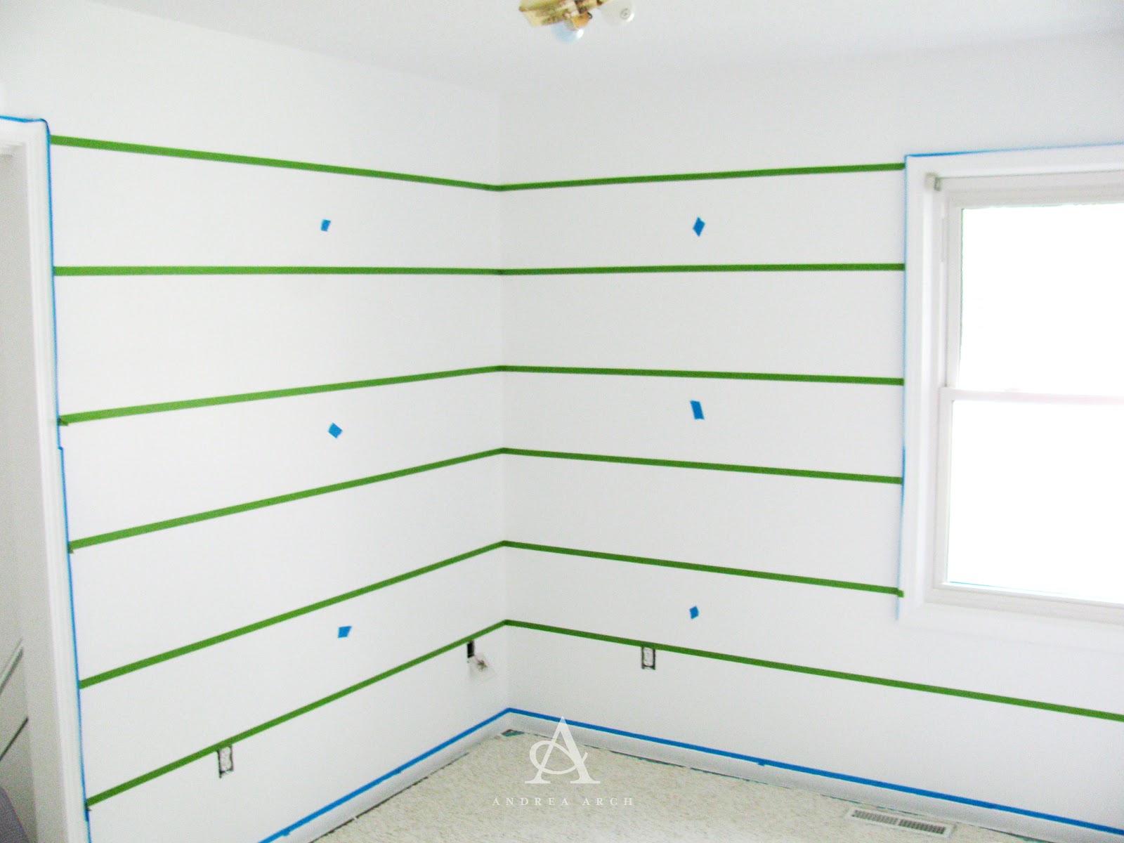 Andrea Arch DIY How to paint perfect wall stripes