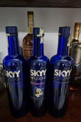 Empty Skyy Vodka Bottle
