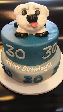 30th Bday Bulldog Cake