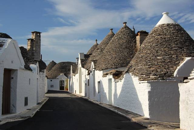 Alberobello a Unique Italian Village Alberobello, the city of drystone dwellings known as trulli , is an exceptional example of vernacular architecture. It is one of the best preserved and most homogeneous urban areas of this type in Europe. Its special features, and the fact that the buildings are still occupied, make it unique. It also represents a remarkable survival of prehistoric building techniques.